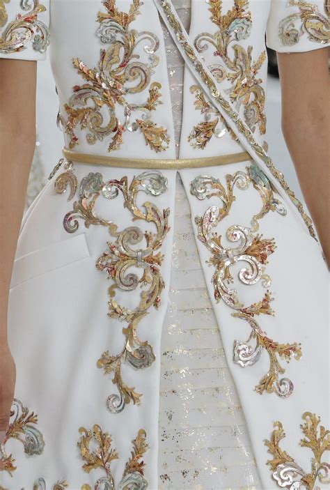 chanel dress embroidery.